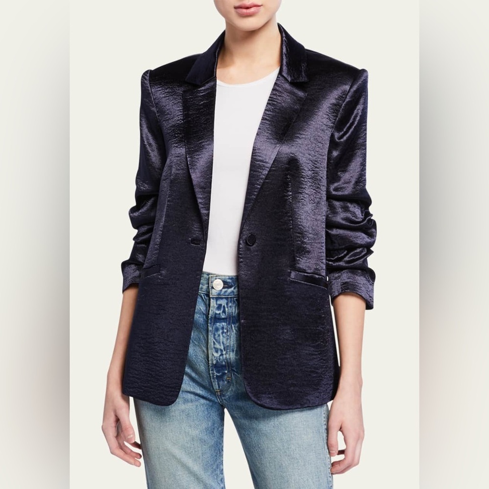 Cinq A Sept Kylie Hammered Satin Jacket | MSRP: $495